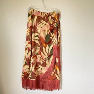 Fringe Wrap Skirt